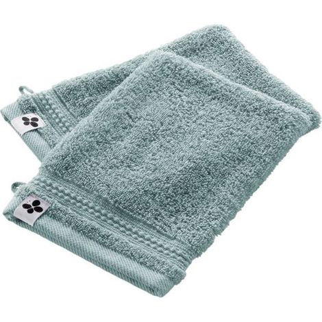 Gant de toilette - L'EFFET PAPILLON - Garance - 100% Coton bio - 600 g/m² - 15 x 21 cm - Lot de 2 (1/5)