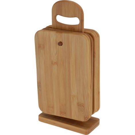 Schneidebretter mit Halter, 6 Stück (1/2)