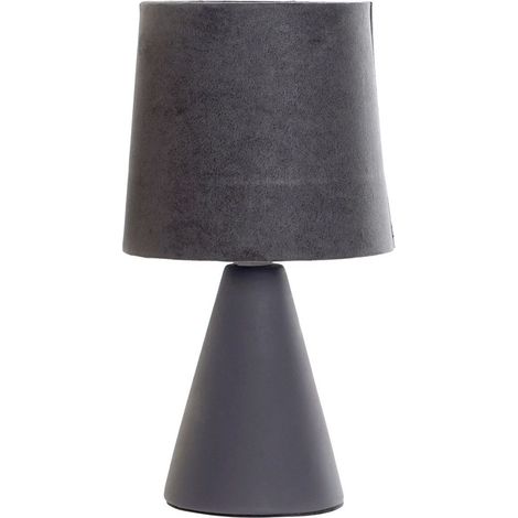 Lampe en Grès Gris foncé 25 cm (1/2)