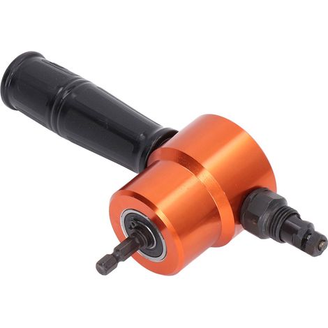 Kit coupe-tôle grignoteuse double tête rotative 360° perçage alliage YT-160AS pour fer acier inox cuivre alu plastique (1/5)