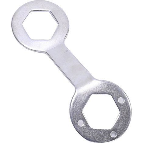 Washing machine wrench, 5mm thick, made of chrome vanadium alloy steel, high-strength washing machine removal wrench, silver (1/5)