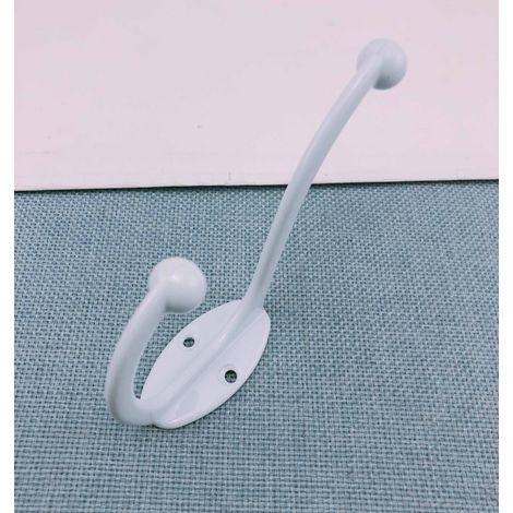 Weißer 10er-Pack Retro-Haken, Wandhalterung, Retro-Metallhaken (1/5)