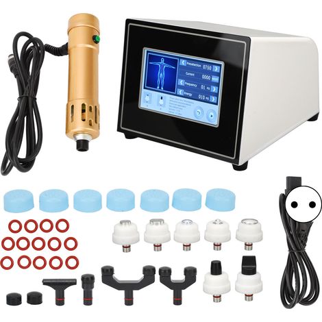 Thérapie par ondes de choc professionnelle pour dysfonction érectile, appareil extracorporel réglable 100-240V, prise UE dorée, traitement médical à domicile.