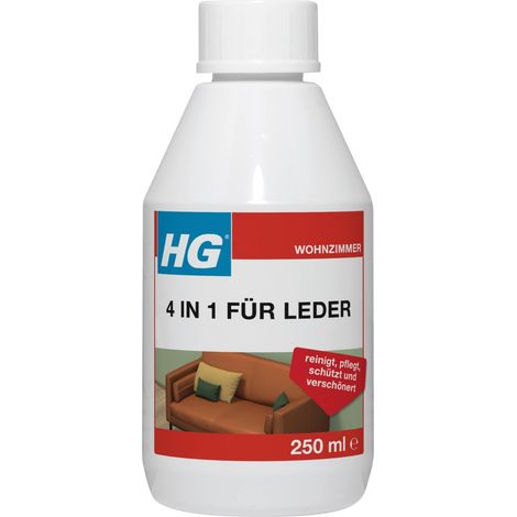HG Lederreiniger 4 in 1 Lederpflege 250 ml schützt, pflegt, verschönert und reinigt