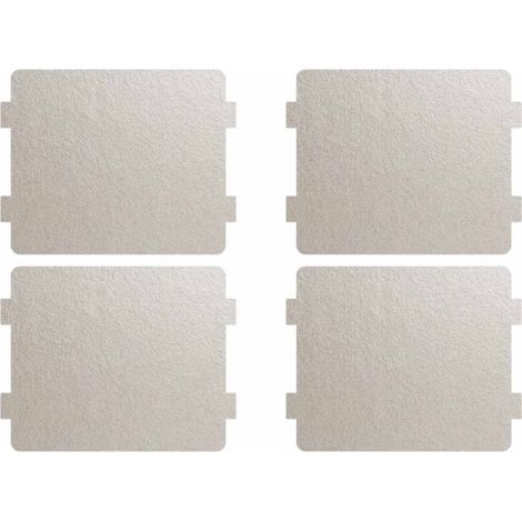 4 Unités Plaque en mica pour réparation de micro-ondes, plaque de remplacement pour les accessoires de réparation de micro-ondes,Tranches universelles pour four à micro-ondes, faciles à découper (1/5)