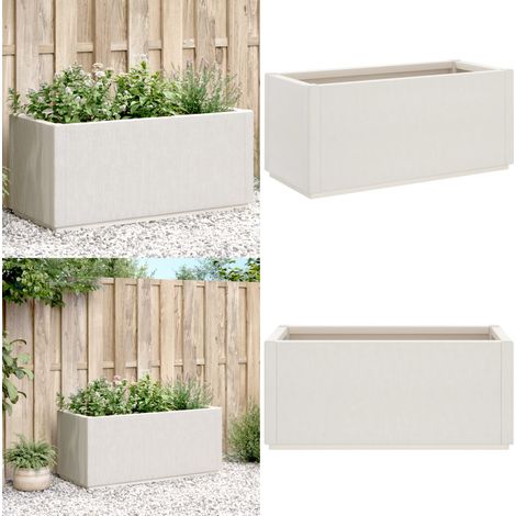 Pflanzkübel Weiß 80x36x35 cm PP - Pflanzkübel