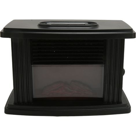Mini radiateur électrique à effet flamme, chauffage efficace, silencieux, poêle portable avec télécommande, prise UE 220V (1/5)
