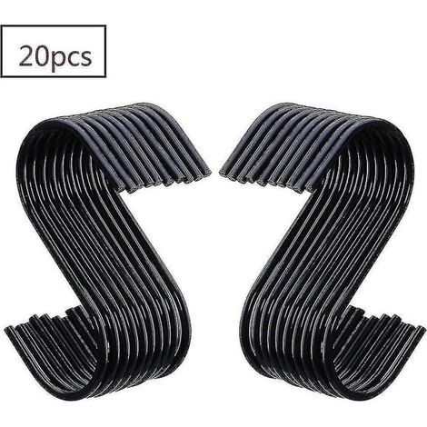 Lot de 20 hameçons noirs en forme de S (1/5)