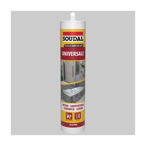 SILICONE UNIVERALE TESTA DI MORO SOUDAL Ml 280 SOUDAL