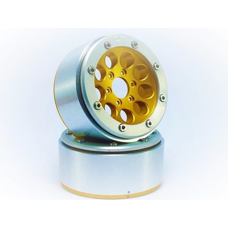 Beadlock Wheels PT-Gun Gold/Silver 1.9