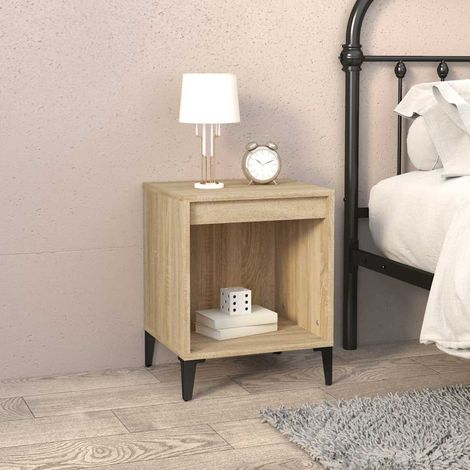 vidaXL Bedside Cabinet Sonoma Oak 40x35x50 cm (1/5)