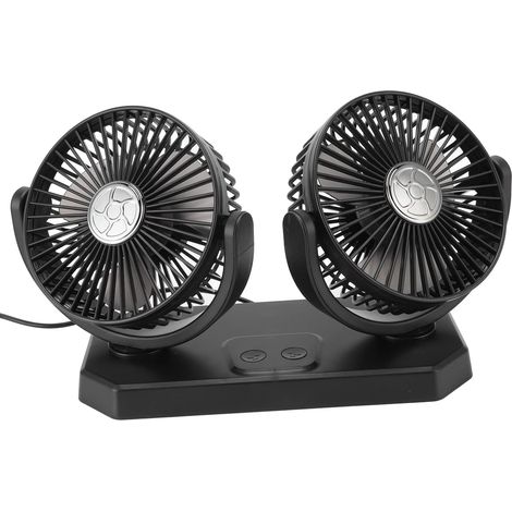 Ventilateur électrique à Double Tête USB 12V Gros Ventilateurs de (1/4)