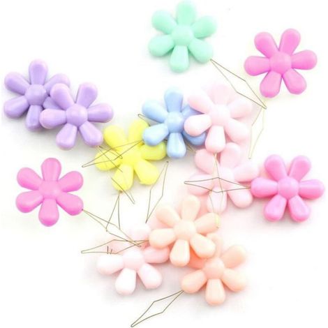 Enfile-aiguilles - Fil Cuivre Flexible - Poignée Tête De Fleurs - Pour Aiguilles À Petit Œil - 10 Pièces (1/3)