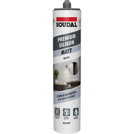 Soudal Silikon Premium weiß matt 300 ml Dichtmaterialien