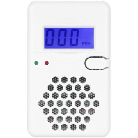 VURAHOME - Mini détecteur de monoxyde de carbone avec alarme sonore et écran LCD digital, bouton test/réinitialisation, indicateur batterie faible, pour maison, bureau, voyage intérieur et extérieur,d