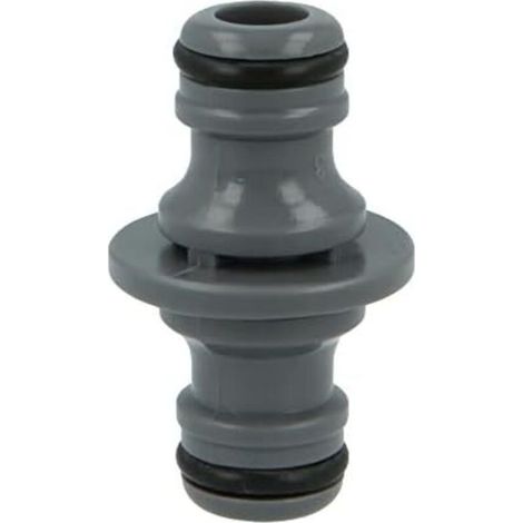 CSPARKV 5.5x3.5x3cm Connexion Rapide Et Facile Pour Les Tuyaux D'Arrosage Raccordement Rapide Et Facile Pour Tuyaux D'Arrosage Joint 2 Tuyaux Avec Connecteurs Femelles Plastique Abs Gris (1/5)