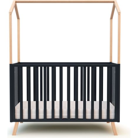AT4 - Lit cabane bébé évolutif CONFORT en bois (1/5)