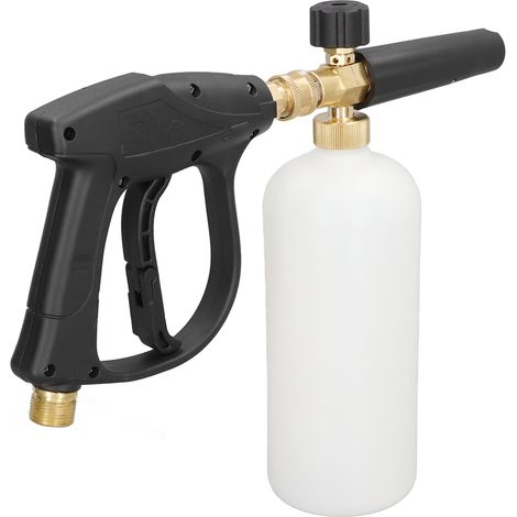 Verstellbare, auslaufsichere Schaumpistole aus Messing, 33 oz, 1/4 Zoll, für die Hochdruck-Autoreinigung. (1/5)