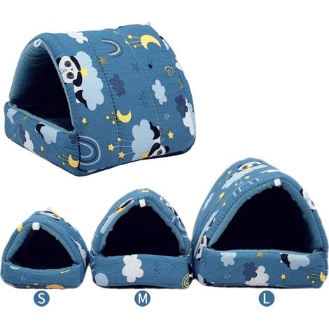 Rat Hamster Maison Lit Hiver Chaud Polaire Petit Animal Chinchilla Maison Accessoires - S (1/3)