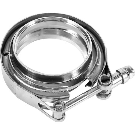 3-Zoll-Edelstahlschlauchschelle mit Doppelflansch-Set für Turbo-Abgasrohr (1/5)