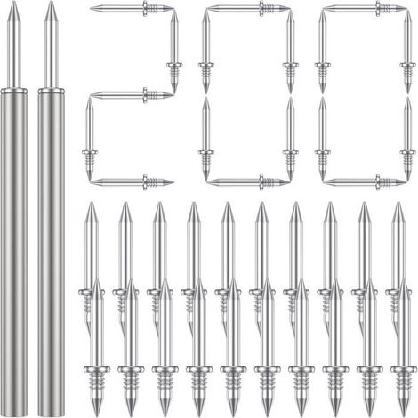 Ecleanfy - 200 Clous sans Couture à Double Tête pour Plinthes - Vis Invisibles avec 2 Outils Spécifiques - Fixation Discrète et Propre (1/5)