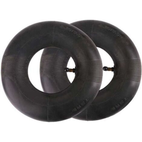 Enowelir 2 Chambres à Air 4.10 3.50-4 avec Tige de Valve pour Tondeuse Brouette Chariot Jardin Poussette (1/5)