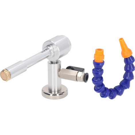 Pistolet à Air froid en alliage d'aluminium, ensemble de 5 pièces, refroidissement à sec par Vortex à 7 bars avec Tube Flexible pour le traitement du plastique et des métaux