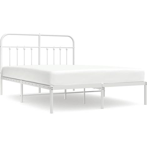 Maison Exclusive - Giroletto con Testiera Metallo Bianco 140x200 cm