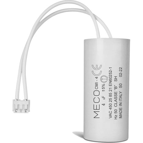 Condensateur 4 uF pour Moteur de Volet Roulant Bubendorff Durée de Vie 10 000 Heures Condensateur Cylindrique Meco