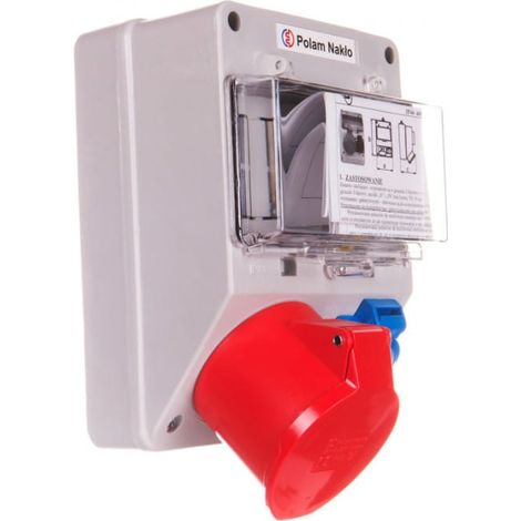 Netzteil-Set 32A/400V 5P + 10/16A 250V + Abzweigplatte 5x6mm2 6265-130