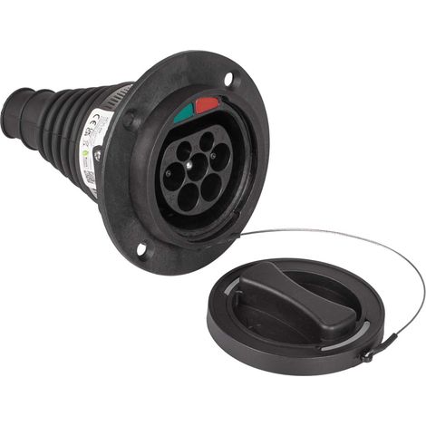 Presa di ricarica per auto elettriche tipo 2 AK-SC-E25 monofase 32A maschio (1/4)
