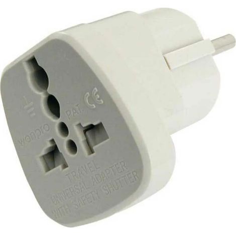 Adattatore da viaggio euromarine 16A 250V compatto (1/3)