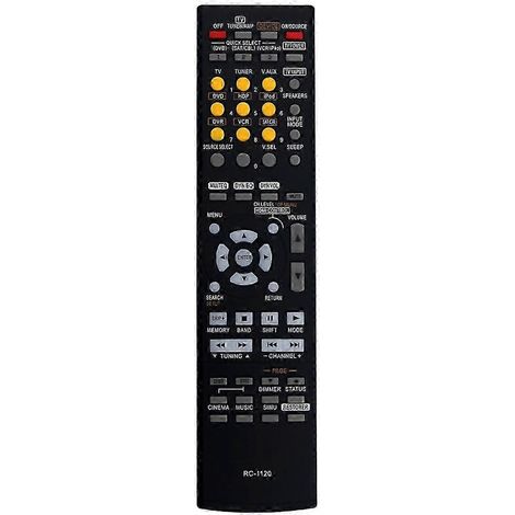 Commande à distance RC-1120 pour pièces détachées d'amplificateurs audio-vidéo Denon AVR-590, DHT590BA, AVR-1610, AVR-1910, AVR1802 et AVR250 (1/5)