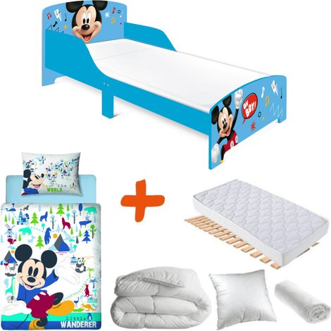 Pack Lit Mickey Disney Oh Boy et notes de musique 140x70 cm