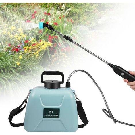 Pulvérisateur Électrique de Jardin avec 3 Buses Réglable 5L, USB Rechargeable pour Jardin, Désherbage et Lavage de Voiture (1/5)