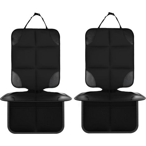 Trintion 2Pack Car Seat Protectors for Kids, Leather Seats Protectors For Child Car Seats With Non-Slip Bottom Waterproof Large Mesh Pockets (1/5)