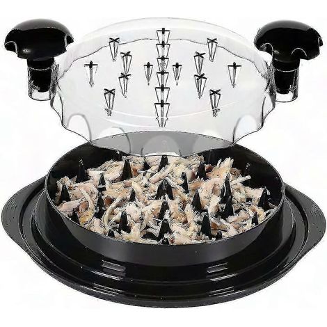 Hähnchenbrust-Zerkleinerer mit Griffen, Fleischzerkleinerungswerkzeug, rutschfester Basis, Geflügelbrust-Zerkleinerungsmaschine (1/4)