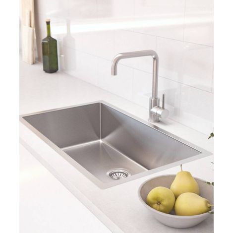 Lavello singolo 750 mm - acciaio inox - Hiba (1/5)