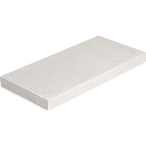 Remate Cubremuros Duero - Goterón en 3 caras para finales de muro y pilares - 50 × 25 × 4 cm - Unidad - Blanco