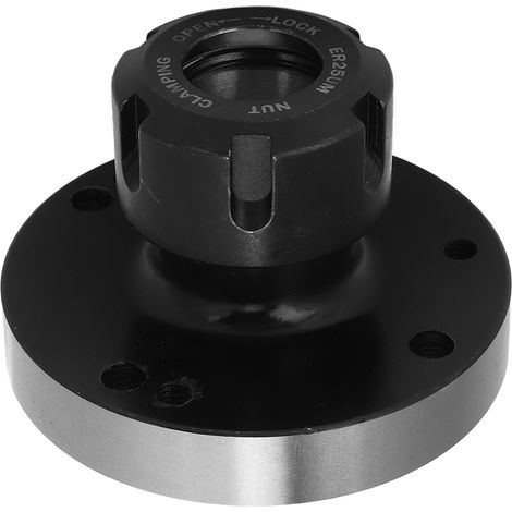 Siège de pince ER25 en acier carbone Ø80mm pour tour fraiseuse CNC graveur précision 0.005 (1/5)
