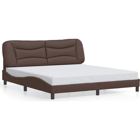 Maison Exclusive - Giroletto senza Materasso Hvar Marrone 180x200 cm in Similpelle