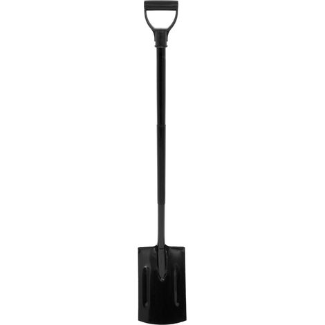 Profilierter Spaten mit Metallstiel 19,5 cm