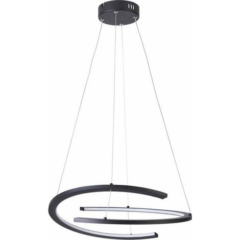 Suspension noire Ancor demi-cercle LED 30W Reality (1/4)