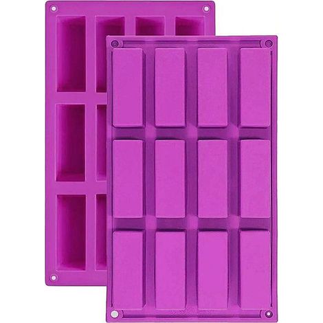Lot de 2 moules silicone à 12 cavités pour barres céréales et énergétiques (1/5)