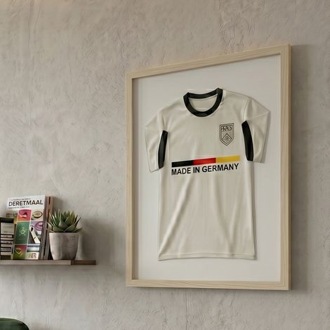 K-Möbel Cadre Maillot Bois Massif Naturel 50x70cm Vitrine Maillot de Sport