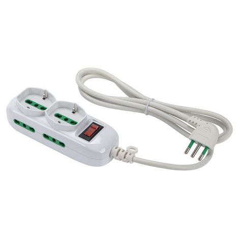 FME 474144 MULTIPRESA 4P BIP+2BIP/SCHUKO SPINA 10A