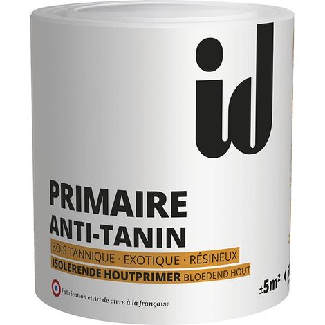 Primaire anti-tanin 500ml – Bloque remontées de tanin, huile, résine – Pour bois tanniques et exotiques – Application facile – Id Paris