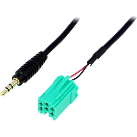 Cable Adaptateur AUX Jack 3.5mm compatible avec Renault