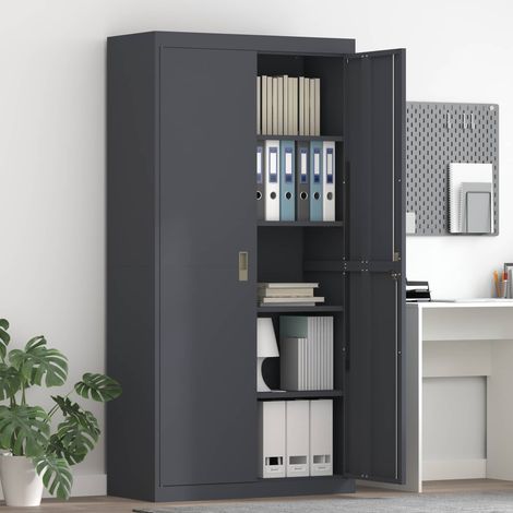 Storage Cabinet Anthracite 90 x 40 x 180 cm Steel vidaXL
