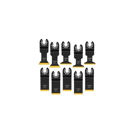Bluedeer – Titan-Multifunktionssägeblatt – 10er-Packung Sägeblätter zum Schneiden von Metall und Holz – Titancarbid-Beschichtung – Kompatibel mit Dewalt und Milwaukee – Crezuo